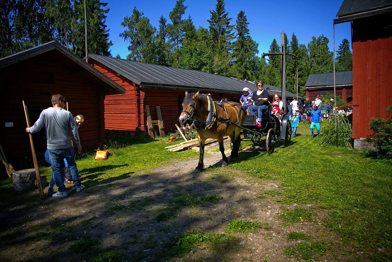 Lasten päivällä on Bragen ulkomuseossa pitkät perinteet. Arkistokuva on vuodelta 2013.