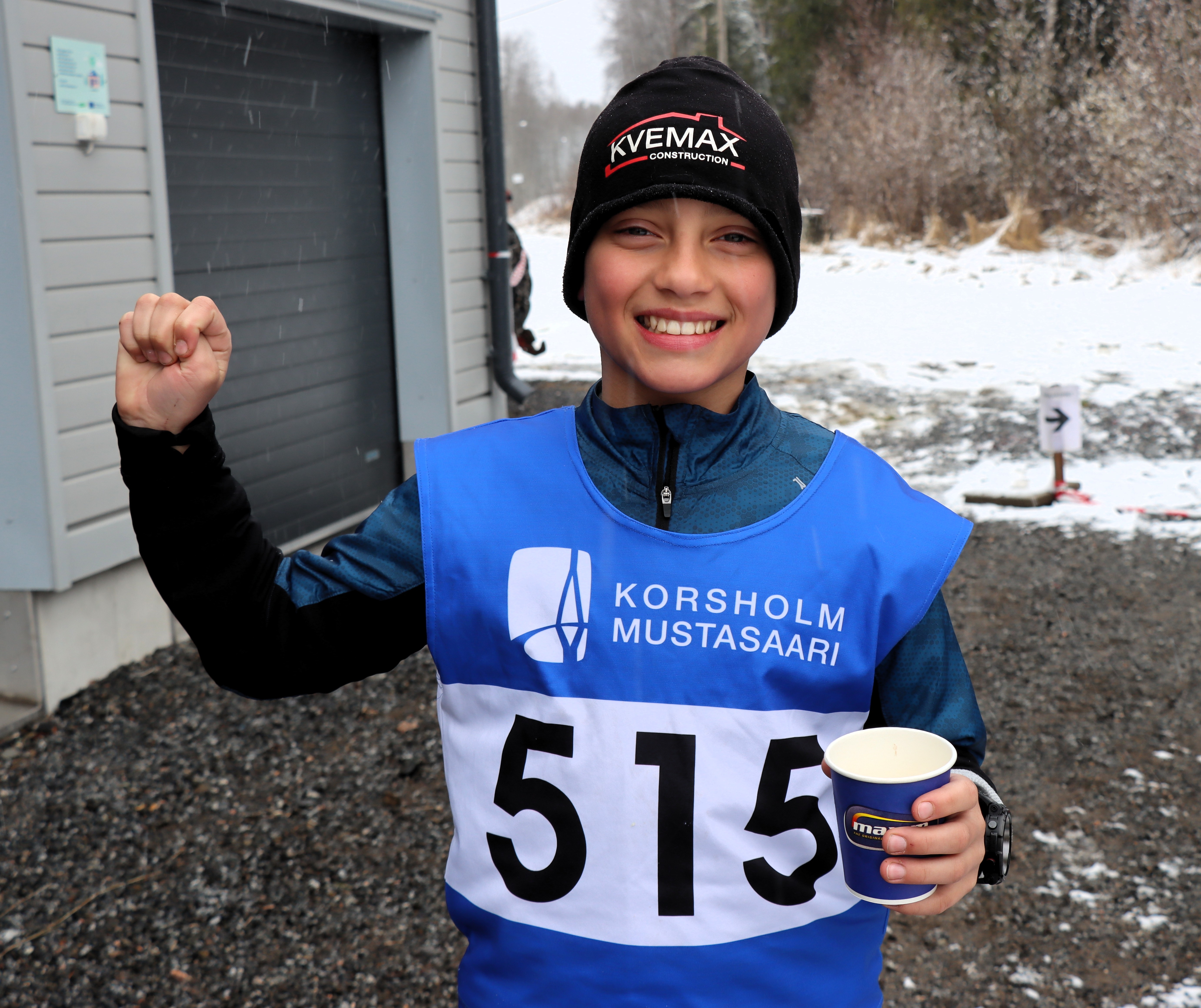 Räntämyräkkäkään ei estänyt Keviniä, 11, ja kumppaneita aloittamasta erikoista kisaa