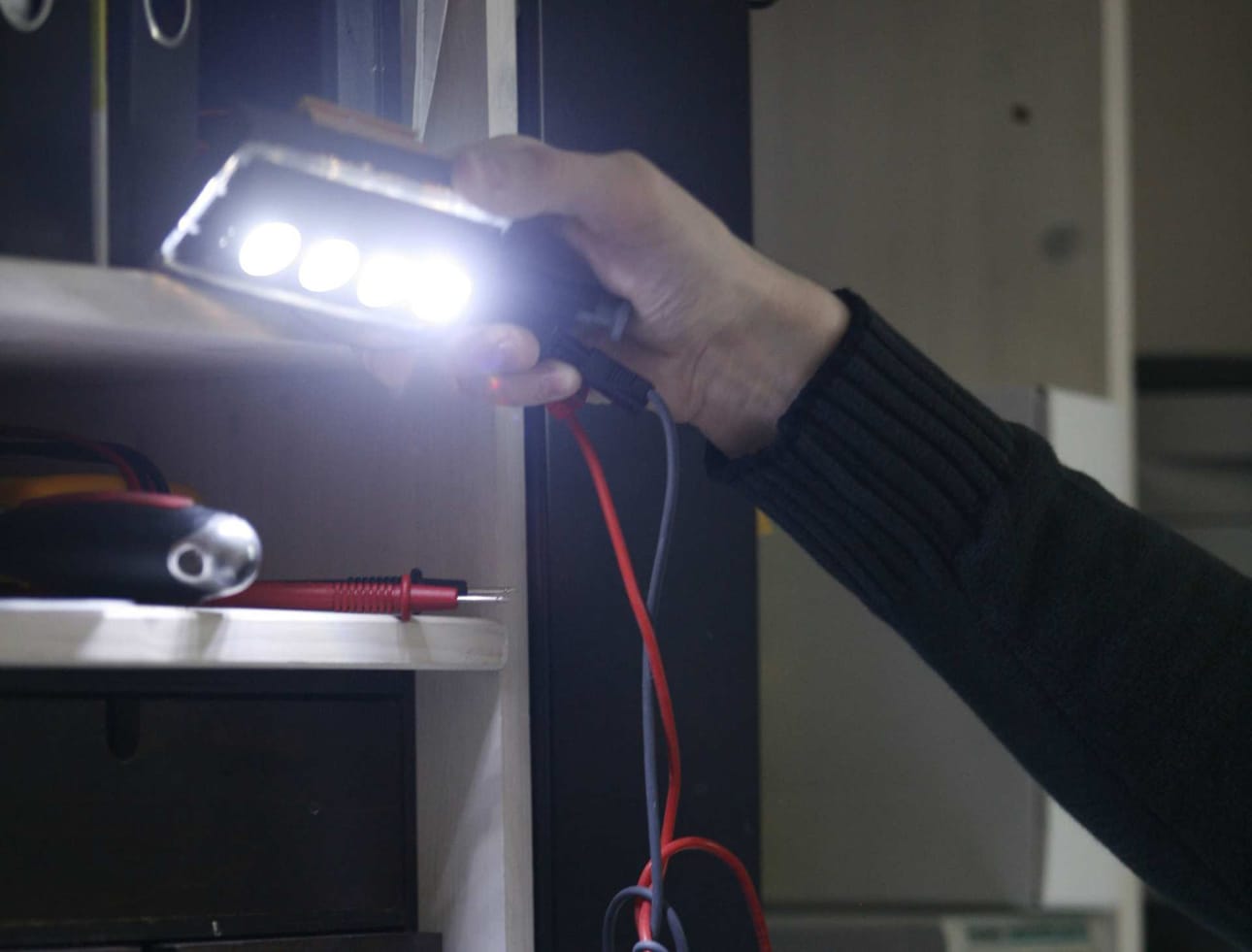 Led-valo. Kuvituskuva.