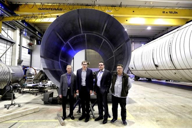 Eri teollisuudenaloille säiliöitä valmistavaa Tankkia johtaa jo kolmas sukupolvi Rantaloita. Hannu Rantala, Antti Rantala, Paavo Rantala ja Matti Rantala jatkavat Ähtärissä Erkki Rantalan työtä. KUVA: JOUKO HÄNNINEN