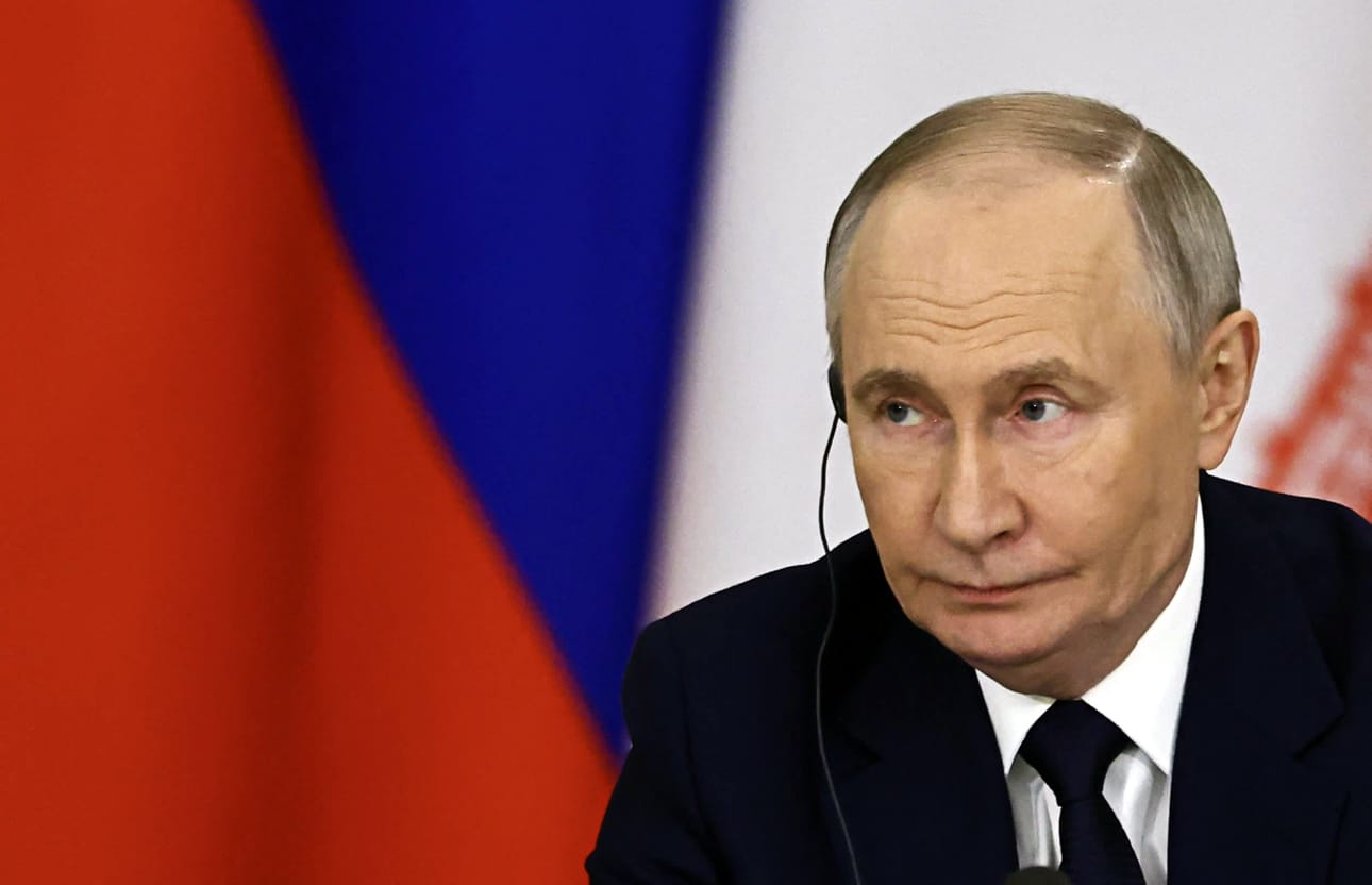 Arkistokuvassa Venäjän presidentti Vladimir Putin. LEHTIKUVA/AFP