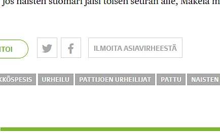 Päivitetyt Journalistin ohjeet tulivat voimaan 1. lokakuuta. Nyt Raahen Seudun verkkojuttujen perästä löytyy Ilmoita asiavirheestä -nappi.