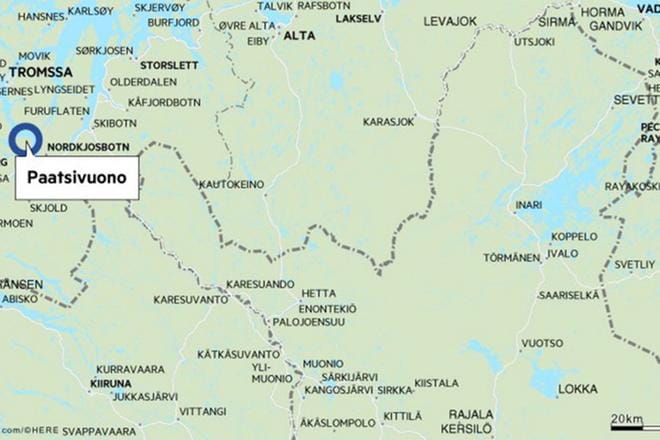 Kateisiin joutunut seurue liikkui Nordkjosbotnin alueen vuoristossa.