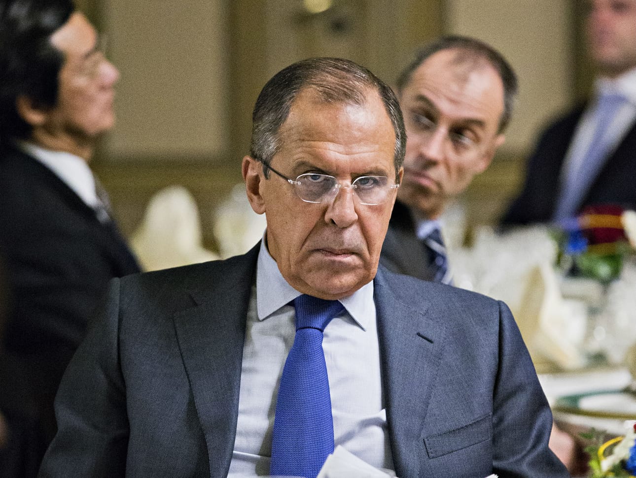 Venäjän ulkoministeri Sergei Lavrov sanoi ruotsalaislehti Dagens Nyheterin haastattelussa, ettei Venäjä aio seurata toimettomana Naton laajenemista. Arkistokuva viime lokakuulta, jolloin Lavrov vieraili Oulussa.