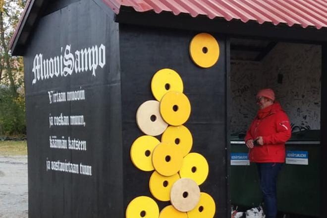 Muovisampo on seuraavan kerran Soinin kyläkuvassa näkyvillä lokakuun loppupuolella. KUVA: SOININ 4H