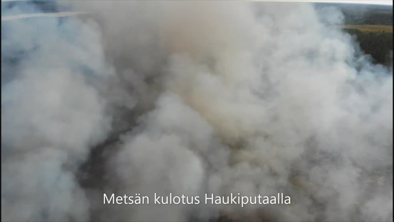 Metsän kulotusta Haukiputaalla