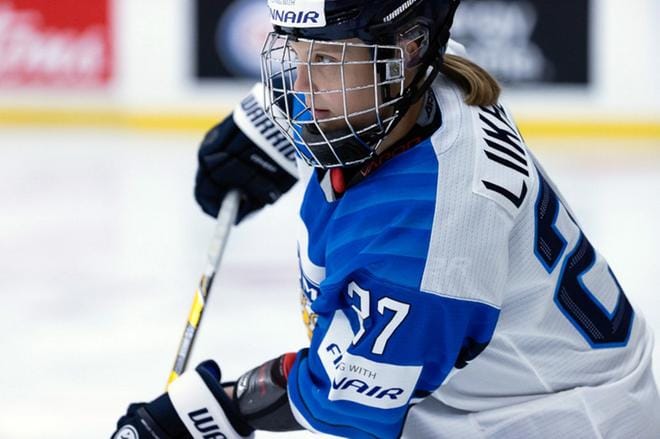 Alavutelaisjuuret omaava Julia Liikala pelasi naisleijonien MM-pronssijoukkueessa ottelu ottelulta peliään parantaen. KUVA: TIINA PUPUTTI
