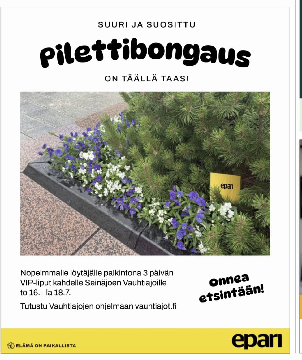 Vauhtiajojen vapaalippujen piletin piilopaikka ja kuvavihje osoittautuivat liian helpoiksi. Lahjakortti löytyi muutamassa minuutissa.