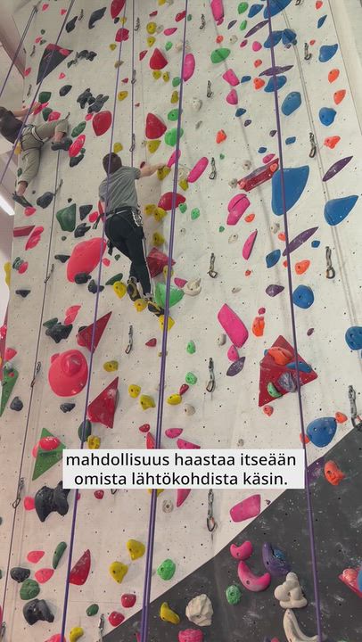 Kiipeilyä voi harrastaa CP-vammasta huolimatta