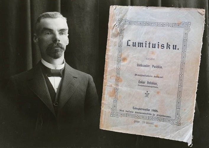 Oskar Helenius toimi kansakoulun opettajana Ylikylän koulussa Alajärvellä.