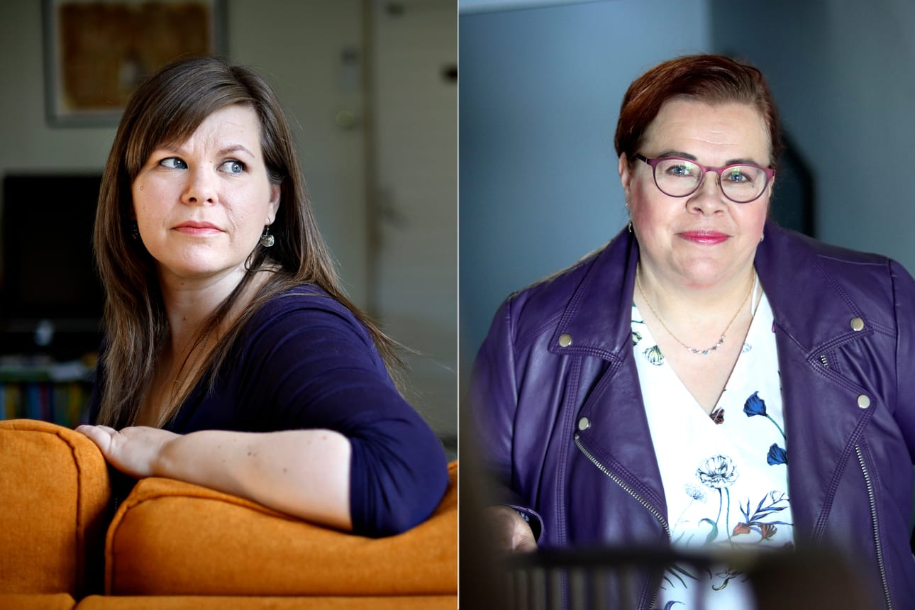Henna Helmi Heinonen ja Sari Palmu tavoittelevat keskustapiirin puheenjohtajuutta. Piirikokous järjestetään lauantaina Seinäjoella. Arkistokuva.