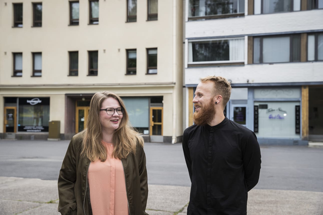 Lauri Ahtinen ja Hanna Jakku haluavat järjestää itsensä näköisen tapahtuman. Kävijätavoitteita ei kytätä, vaan tärkeintä on rento meininki.