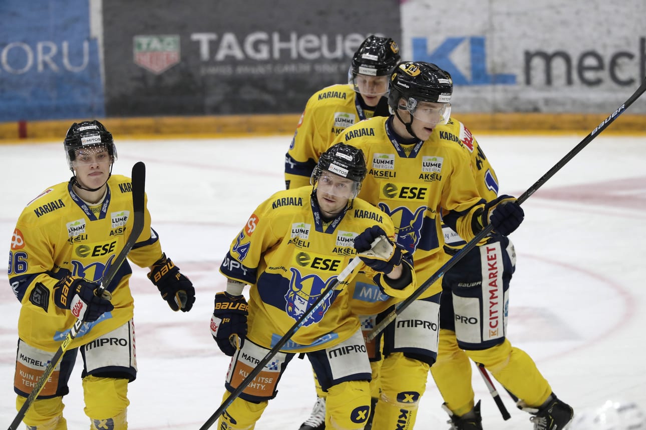 Kärpät yrittää pysyä orastavassa voittoputkessa, kun keskiviikon liigakierroksella Mikkelin Jukurit saapuu oululaisten vieraaksi Raksilaan. Arkistokuva.