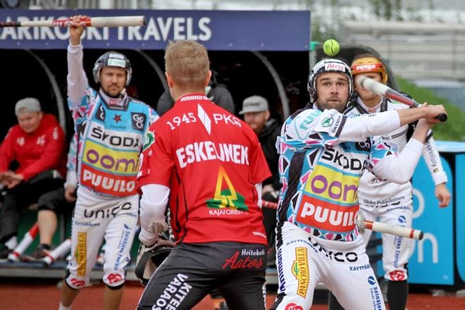 Jukka-Pekka Vainionpää löi ottelun kolme ensimmäistä juoksua. KUVA: HEIKKI HAKANEN