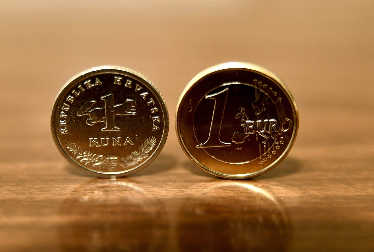 Euroon liittyessään Kroatia jättI hyvästit omalle valuutalleen kunalle, joka otettiin käyttöön vuonna 1994. LEHTIKUVA/AFP