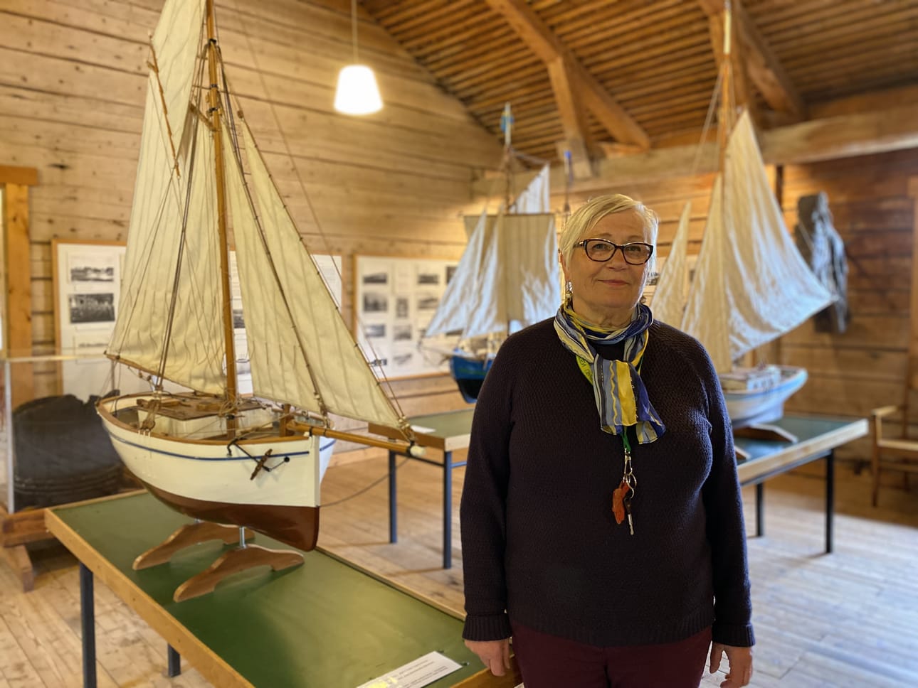 Merimuseota pyöritetään vapaaehtoisvoimin. - Vielä löytyy entusiasteja, iloitsee Vaasan merihistorian yhdistyksen puheenjohtaja Helvi Riihimäki.