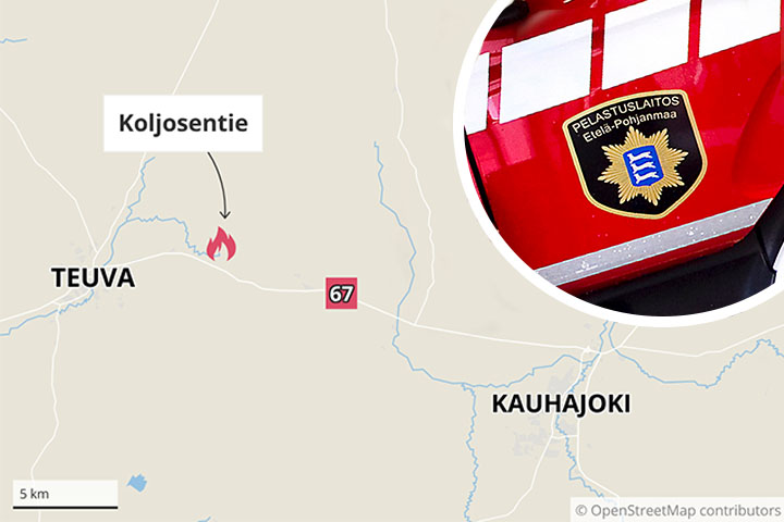 Lämpökeskus tuhoutui tulipalossa Teuvalla – "Se paloi ihan soihtuna"