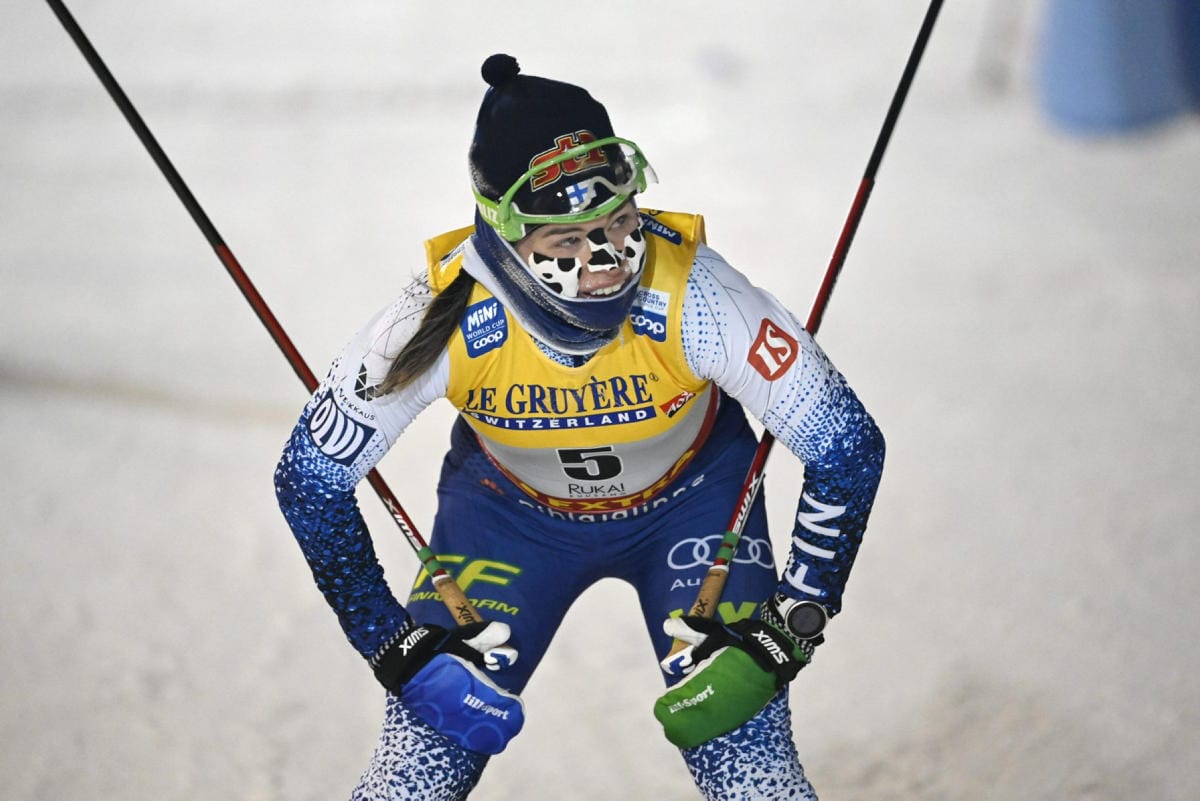 Krista Pärmäkoskelle Kuusamon hiihdot olivat lupaava kauden avaus. LEHTIKUVA / Heikki Saukkomaa