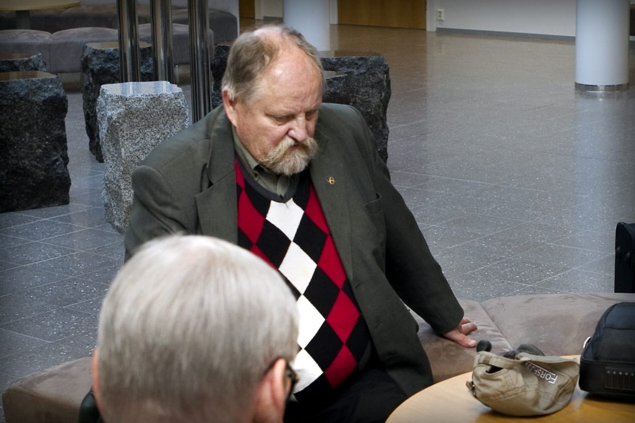Esko Kalevi Juntusen tuomio koveni Vaasan hovioikeudessa. Kuva on otettu Etelä-Pohjanmaan käräjäoikeuden käsittelyn alla. Arkistokuva.