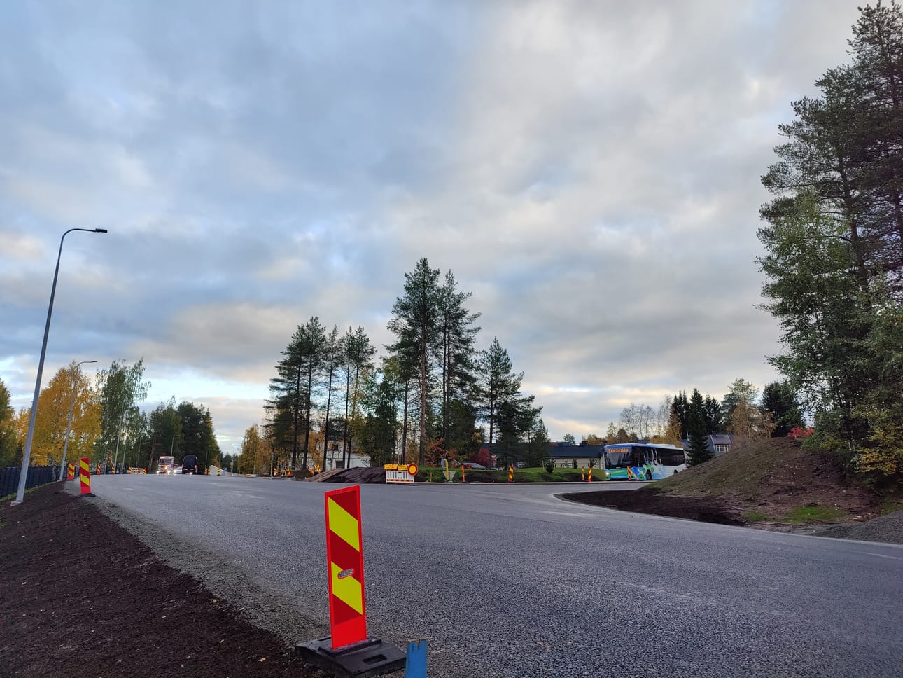 Poropolun työmaa alkoi kesäkuun alussa ja urakan on määrä valmistua lokakuun loppuun mennessä.