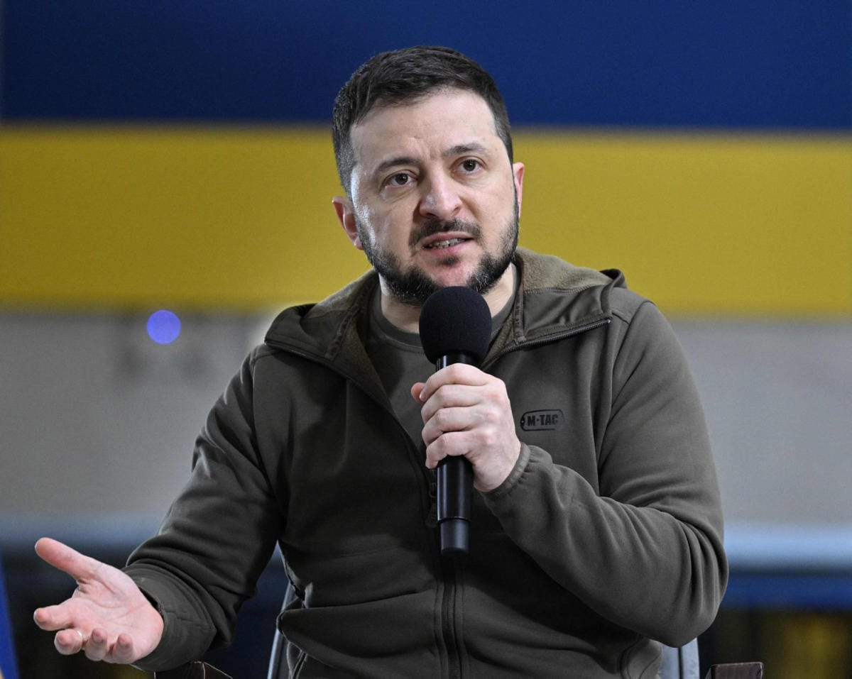 Ukrainan presidentin Volodymyr Zelenskyin mukaan venäläiset ovat tuhonneet tai vahingoittaneet lähes 400 terveydenhuoltoon liittyvää kohdetta. LEHTIKUVA / AFP