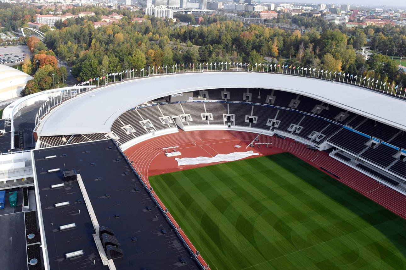 Ehdokkaat yleisurheilun vuoden 2030 EM-kilpailujen järjestäjäksi ovat Helsinki, Belgian Bryssel ja Sveitsin Zürich. LEHTIKUVA / JUSSI NUKARI