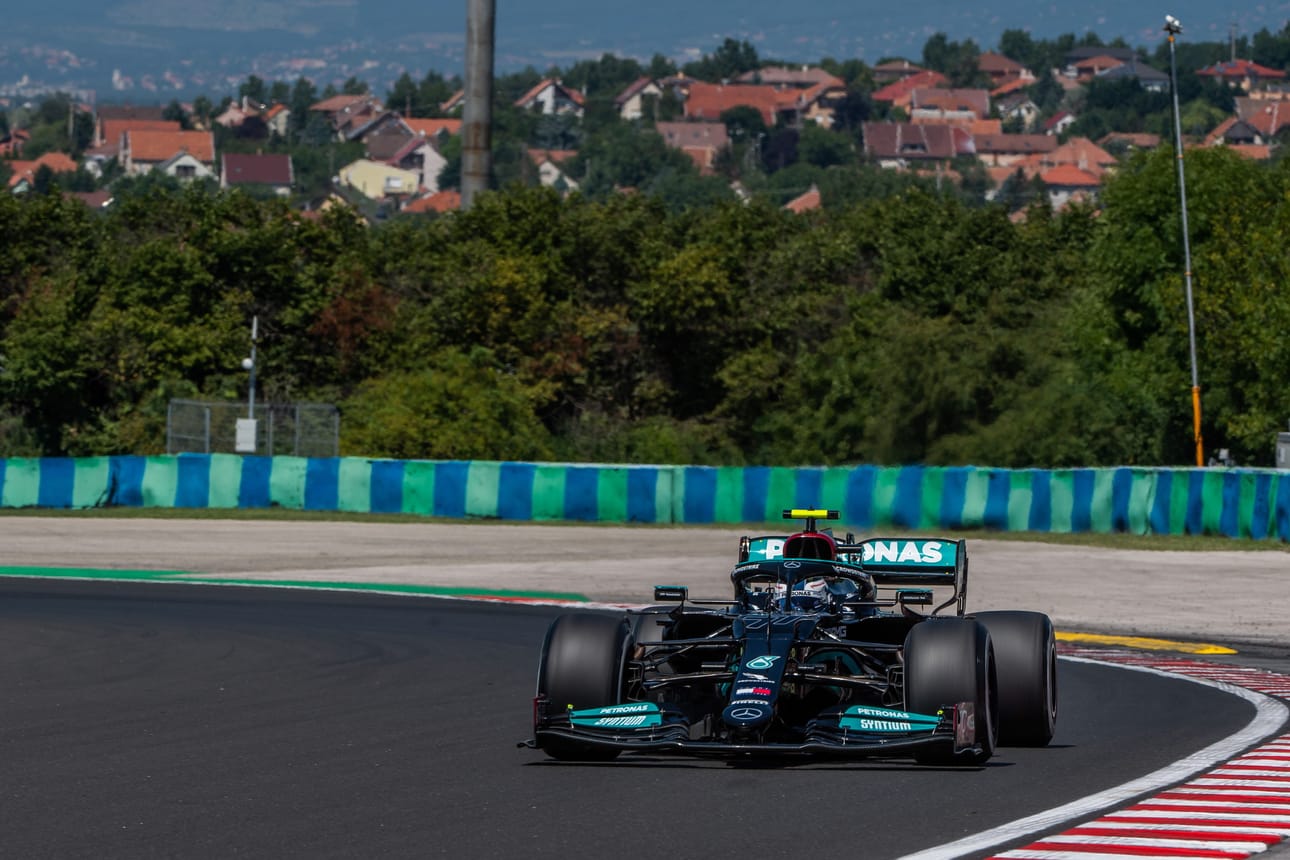 Valtteri Bottas piti kovinta vauhtia Unkarin formulaharjoituksissa.