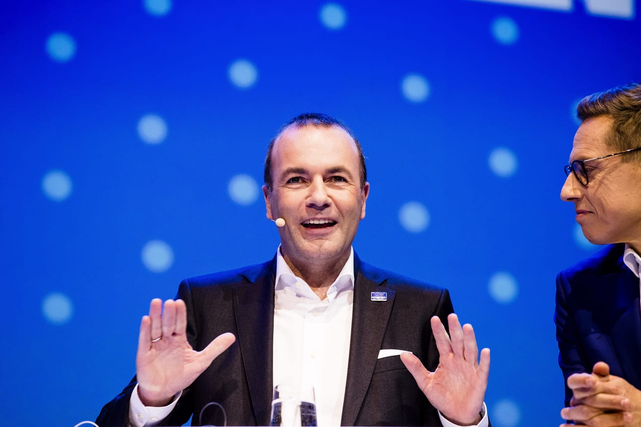 Saksalainen Manfred Weber voitti viime vuonna EPP-ryhmän kärkiehdokkuuden Helsingissä. Vastaehdokkaana oli Alexander Stubb.