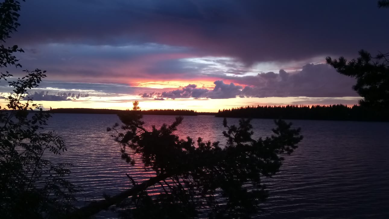 Hieno maisema Kuusamojärveltä