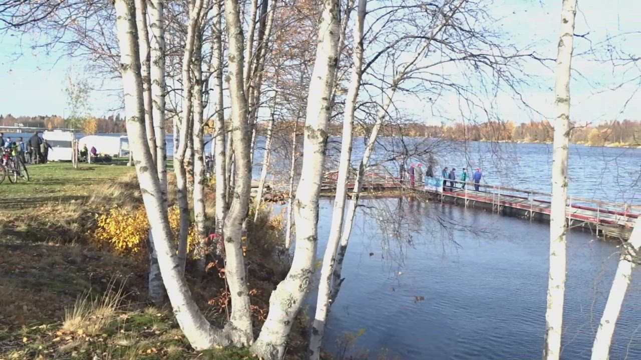 Koko perheen siianlippoamistapahtuma Oulun Kuusisaaressa
