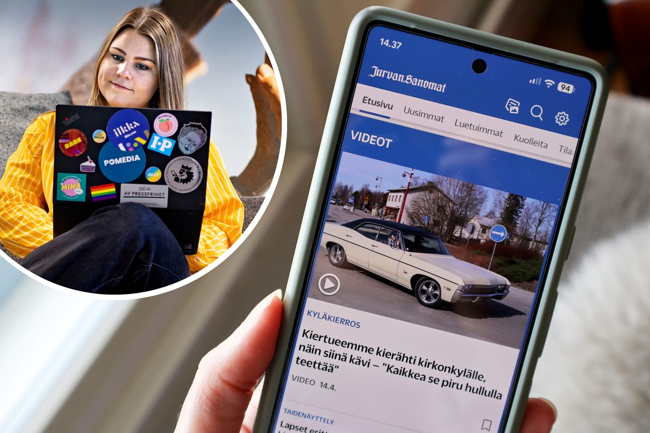 Digitukija Hanna Hietikko opastaa Jurvan Sanomien digituotteiden käyttöönotossa kirjastolla ensi viikon torstaina.