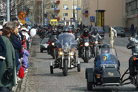 Motoristien ajoneuvoja voi ihailla jälleen vappuna.