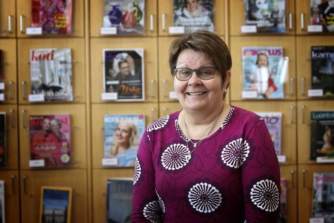 Tarja Kyrönlahti on jäämässä eläkkeelle kirjastotoimenjohtajan virasta. Arkistokuva: Johanna Kataja