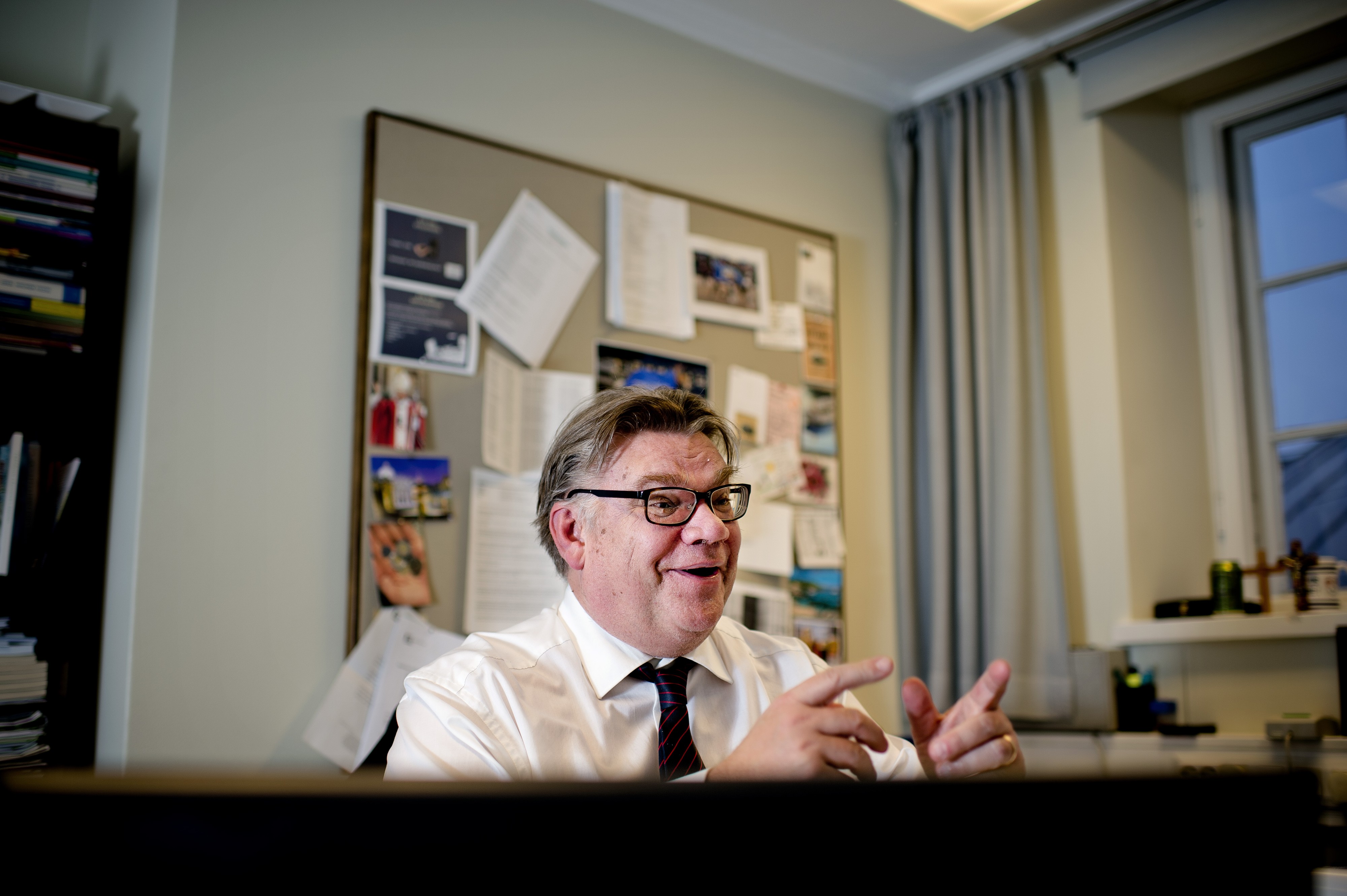 Timo Soini on lanseerannut suomen kieleen useita lentäviä lauseita. Arkistokuva.