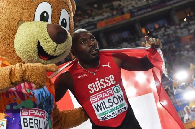 Sveitsin Alex Wilsonin juoksema Euroopan ennätys ei ollut ennätys eikä Wilson pääse starttaamaan olympialaisissakaan. Kuva: Lehtikuva / AFP