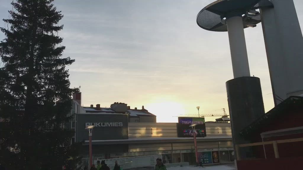 Hiekoitusta ja liukasta Rovaniemellä