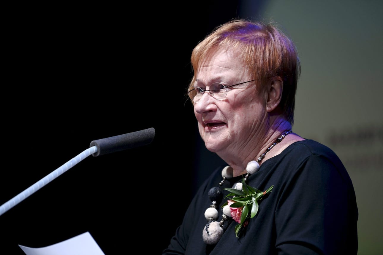 Presidentti Tarja Halonen.