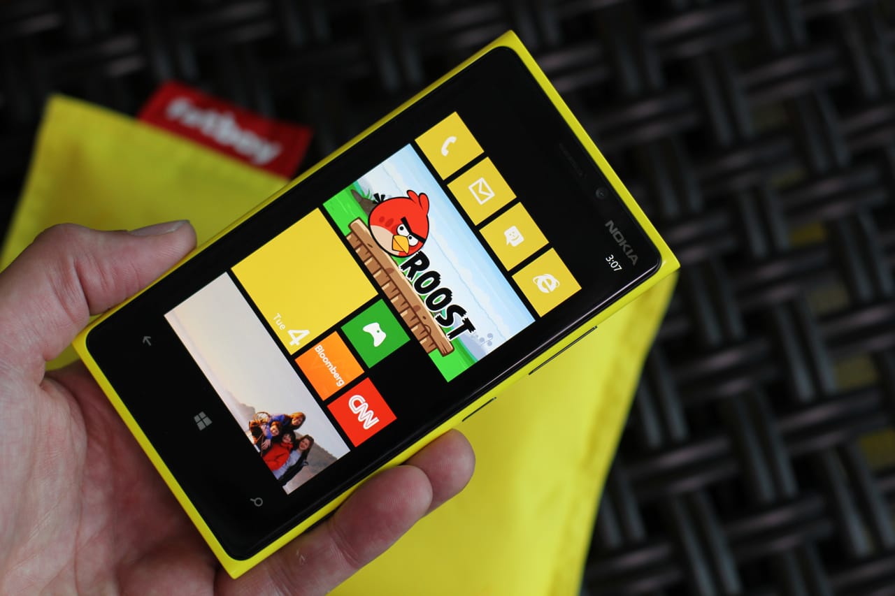 Lumia 920 Fatboy-lataustyynyn kera.