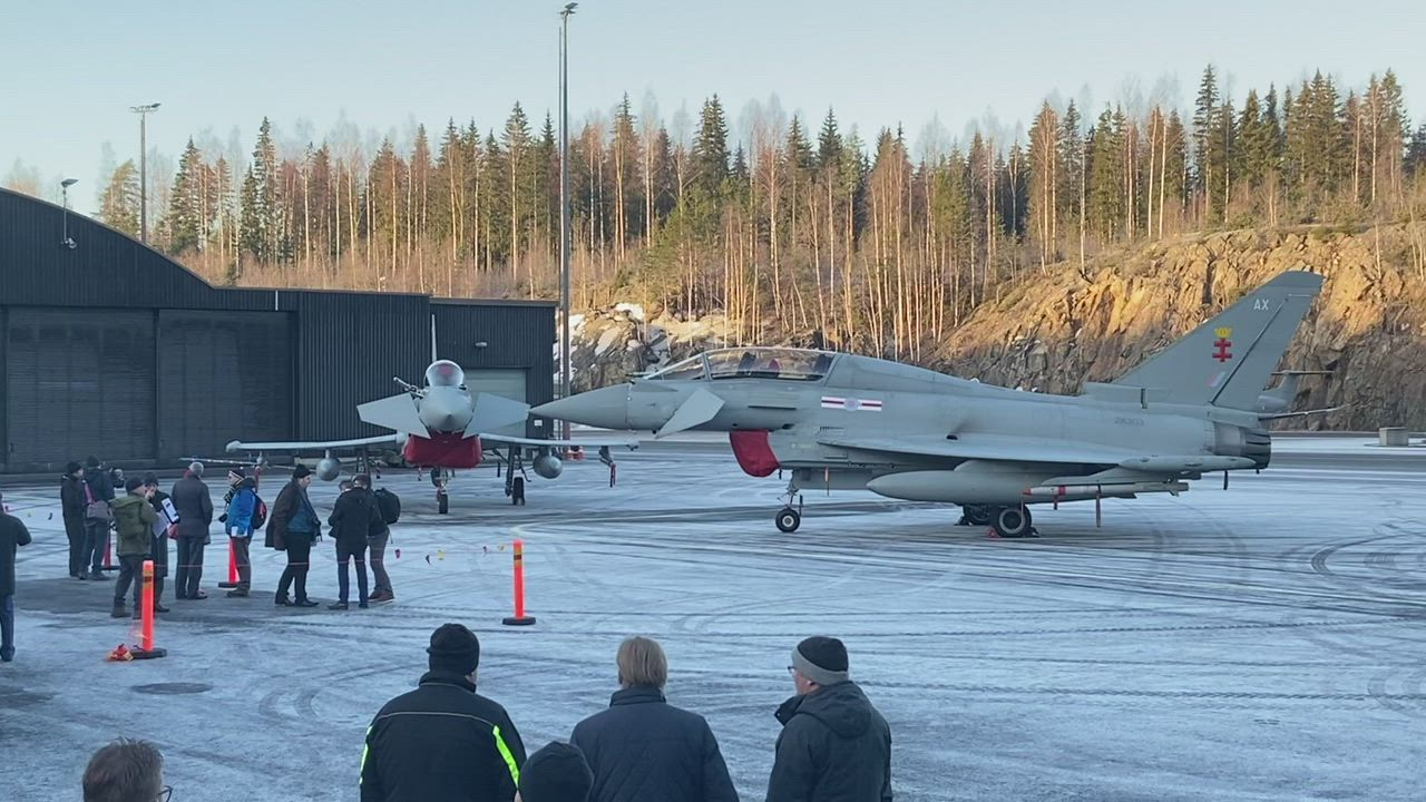 Eurofighter Typhoon esittelyssä Pirkkalassa