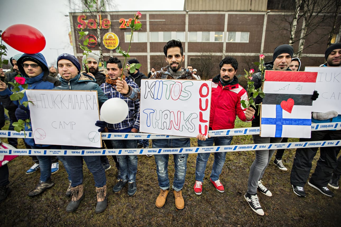 Turvapaikanhakijat halusivat kiittää oululaisia ja muistuttaa, että kaikki heistä eivät ole rikollisia.