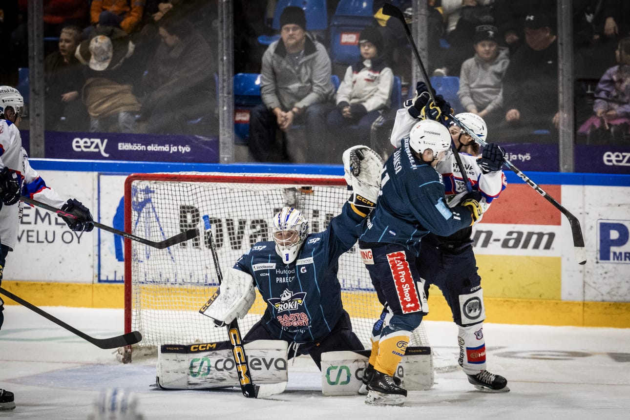 Eetu Hyypiä aloitti Vantaalla kauden kolmannen ottelunsa RoKi-maalilla. Arkistokuva.