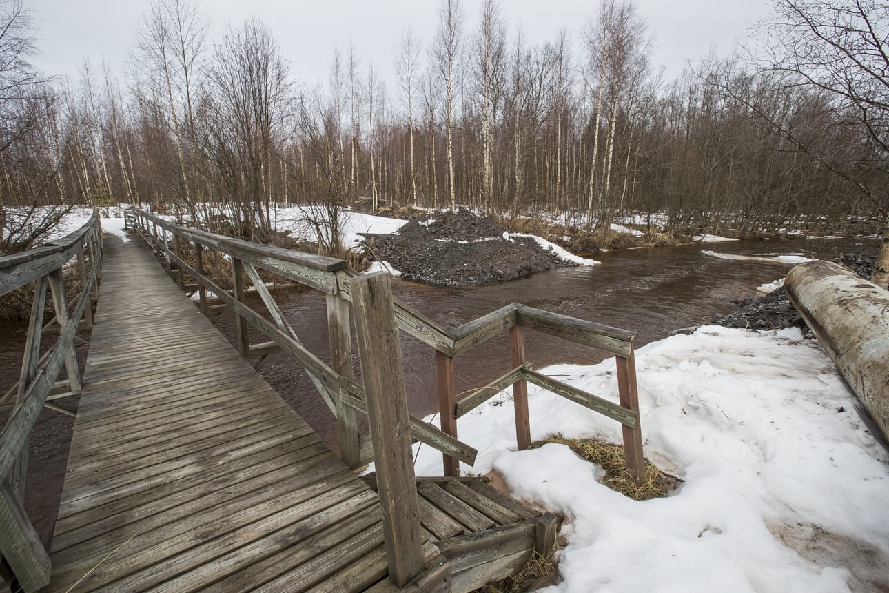 Pyhäjoki tulvii tulva Pyhäjoki kevät