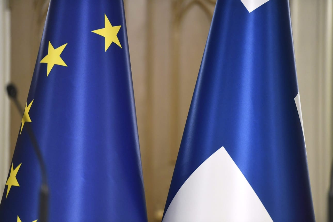 EU-jäsenyys maksoi viime vuonna Suomelle 150 euroa asukasta kohden. LEHTIKUVA / HEIKKI SAUKKOMAA