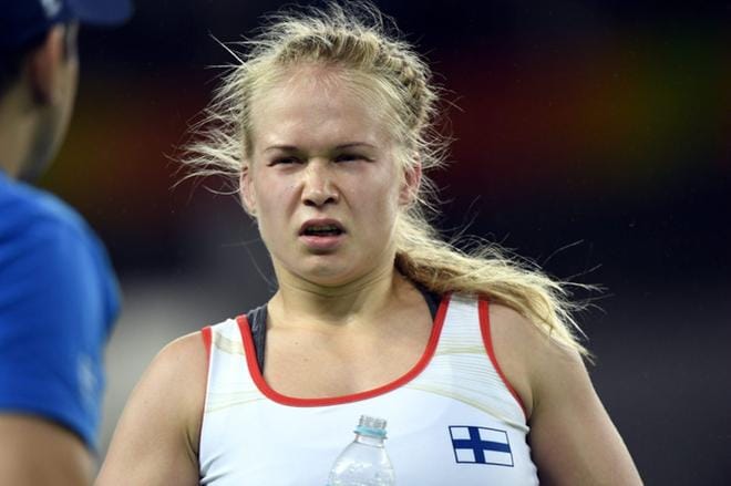 Petra Olli on aloittanut vahvasti MM-molskilla. Kuva: Lehtikuva / Martti Kainulainen