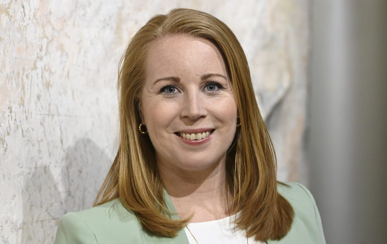 Ruotsin keskustapuolueen puheenjohtaja Annie Lööf aiottiin surmata Almedalenin politiikkaviikolla Gotlannissa heinäkuussa. LEHTIKUVA / Heikki Saukkomaa