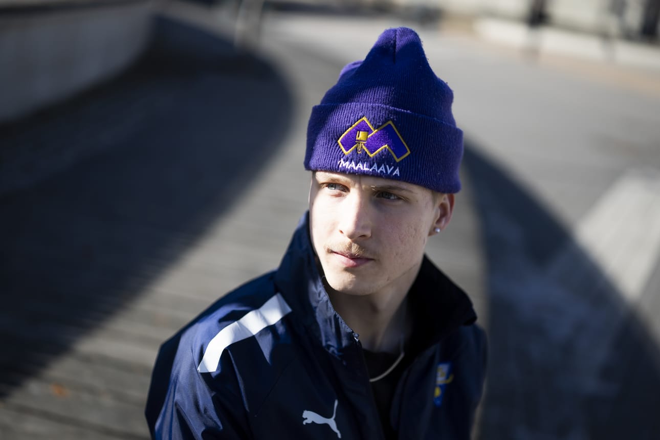 Veeti Koivisto viimeisteli OLS:lle yhden maalin, mutta se jäi Porvoossa laihaksi lohduksi. Arkistokuva.