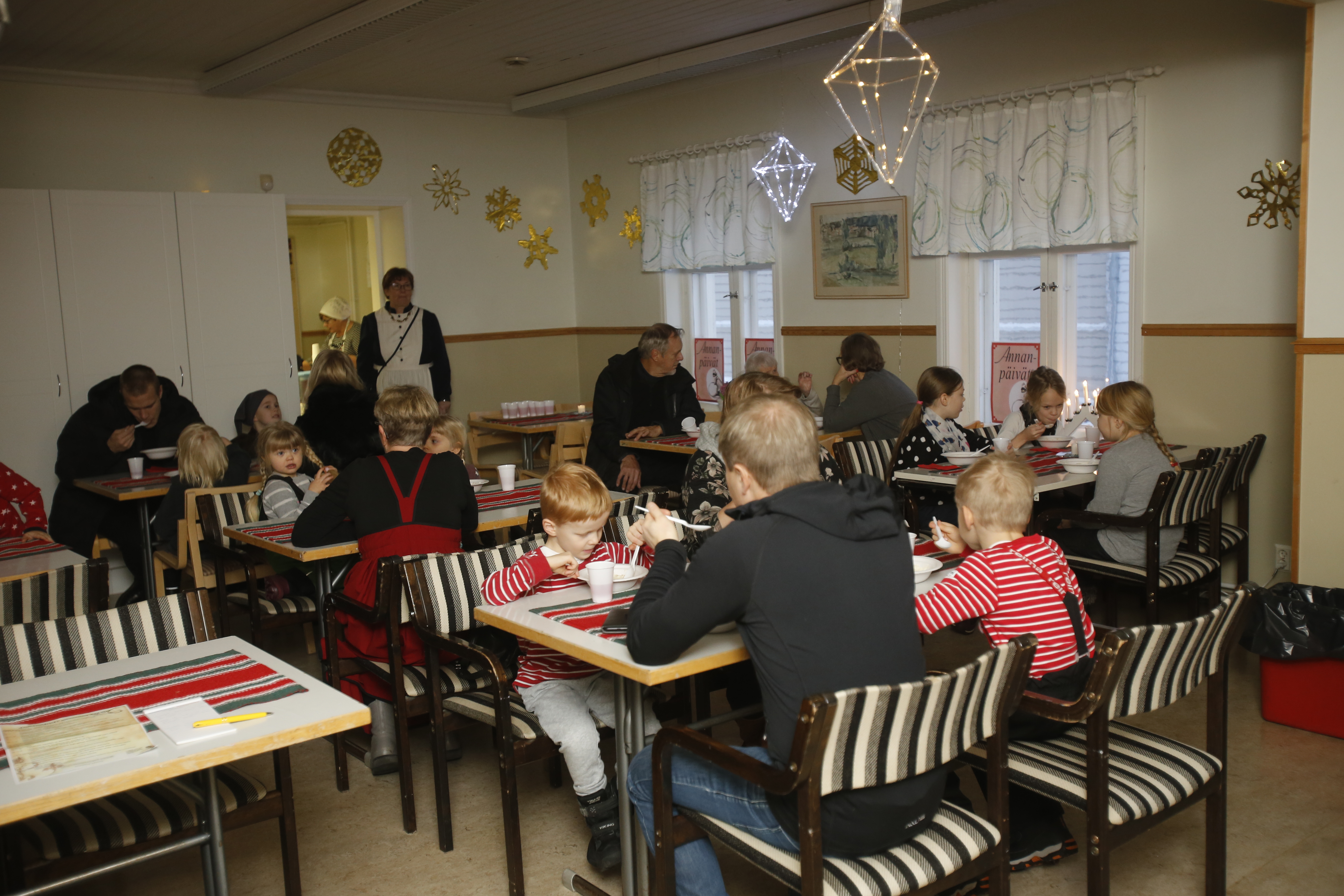 Riisipuuro maistui rumpauksen jälkeen.