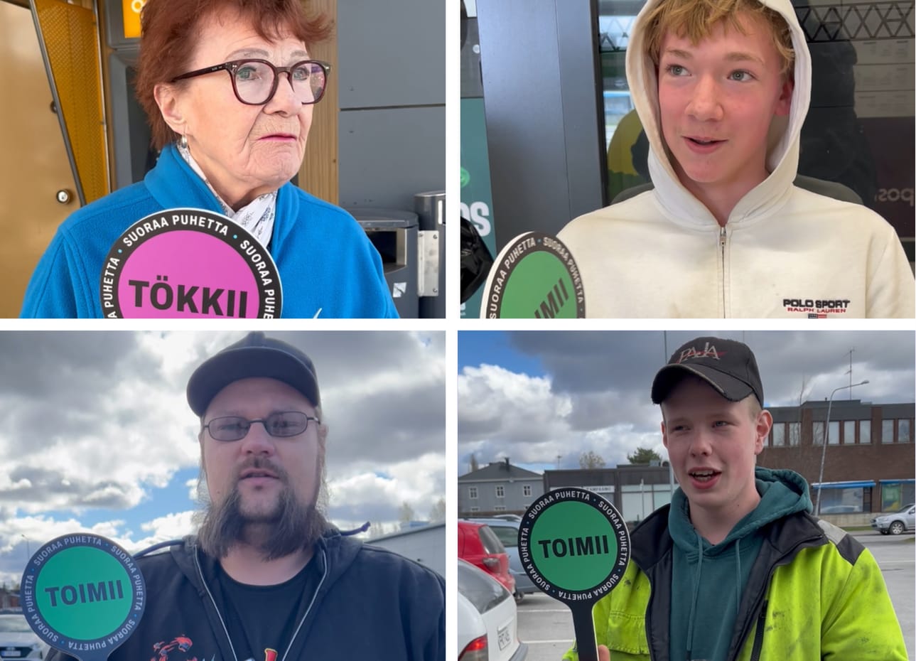 Ilmajoella asuvat Irja Mansikkamäki, Urho Rekola, Juha Kuivaniemi ja Jussi Kallio kertoivat viihtyykö paikkakunnalla.