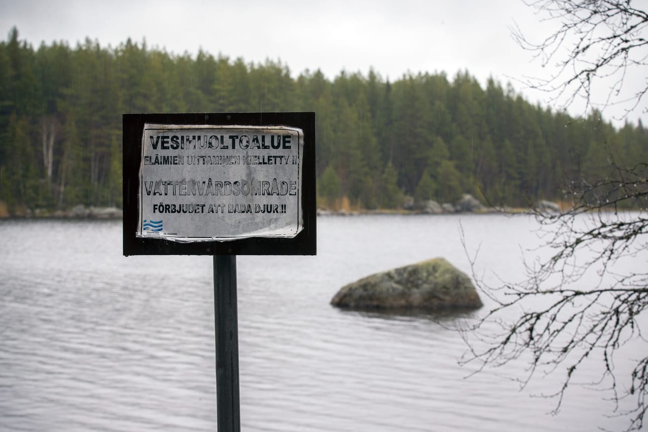 Pilvilampi toimii raakaveden välivarastona.