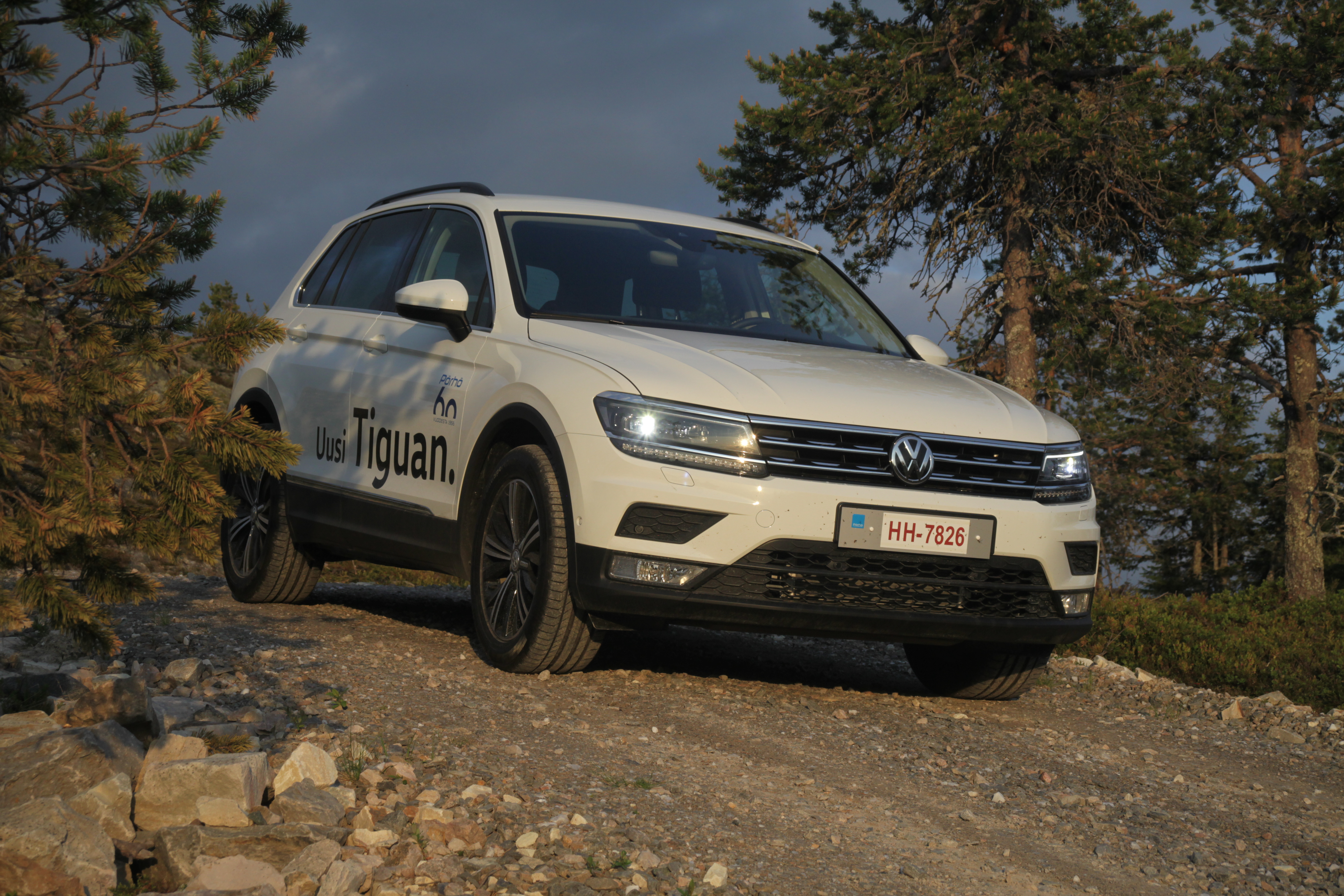 Tiguan pärjää hyvin maastossa.